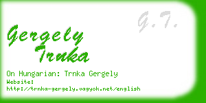 gergely trnka business card